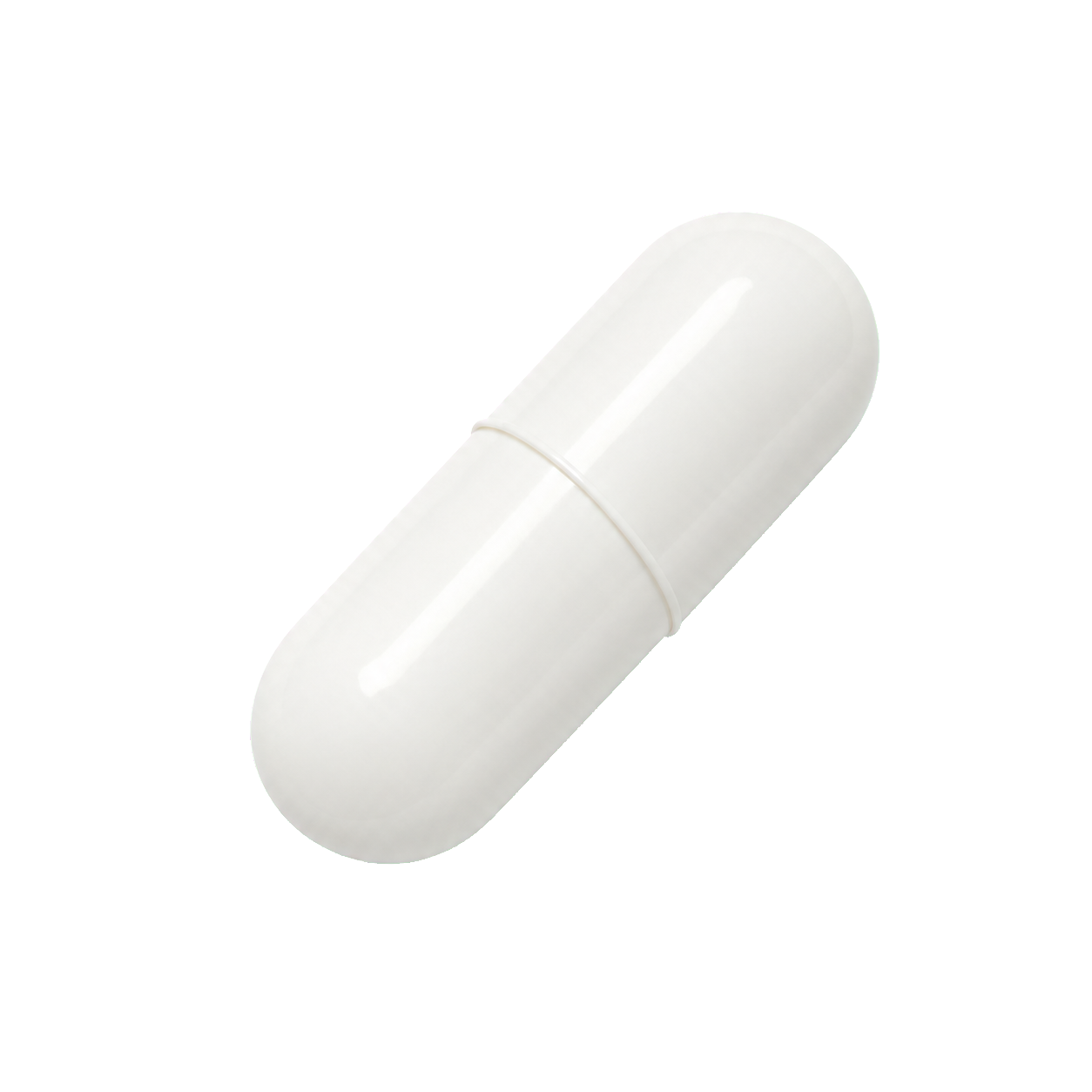 Illustrative close-up of a white Haro Clear capsule