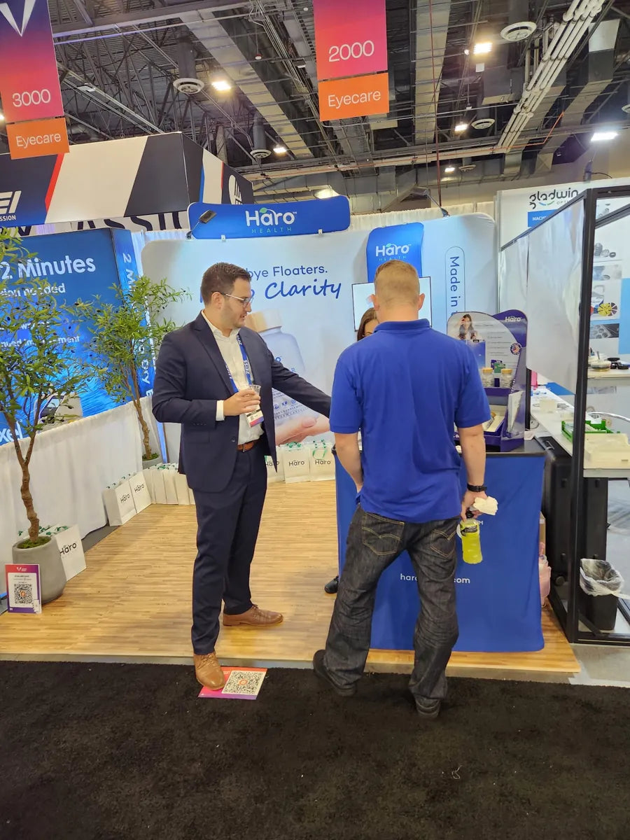 Real conversations on the conference floor.